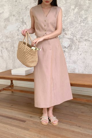 Della Pencil Skirt in Brown