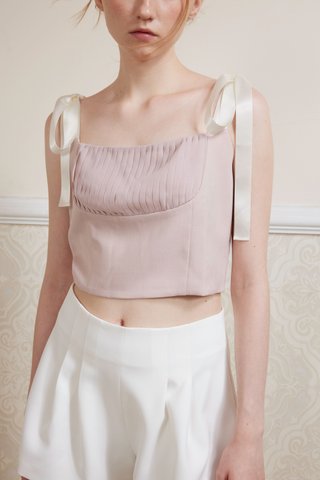Aster Ribbon Top in Pink