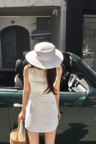 Lisse Mini Dress in White