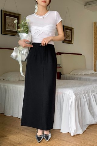 Marco Longline Skirt in Black