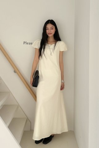 Kelra Longline Dress in Cream