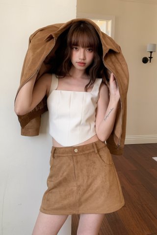 Sher Ribbon Top in Nude