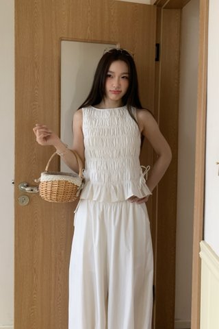 Eclair Full Smock Top in White