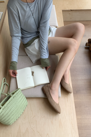 Mila Rounded Flat in Sand