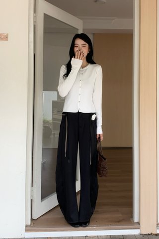Emely Knit Cardigan in White