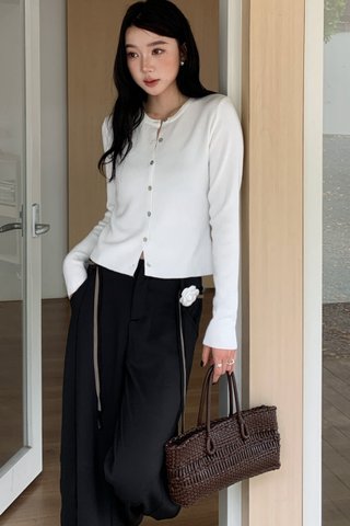 Emely Knit Cardigan in White