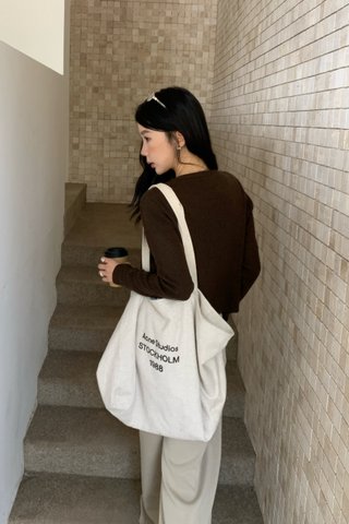 Emely Knit Cardigan in Brown