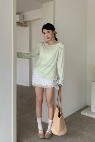 So Soft Long Sleeve Tee in Lime