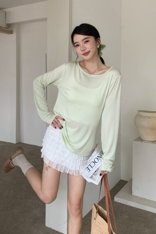 So Soft Long Sleeve Tee in Lime