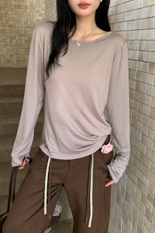 So Soft Long Sleeve Tee in Nude
