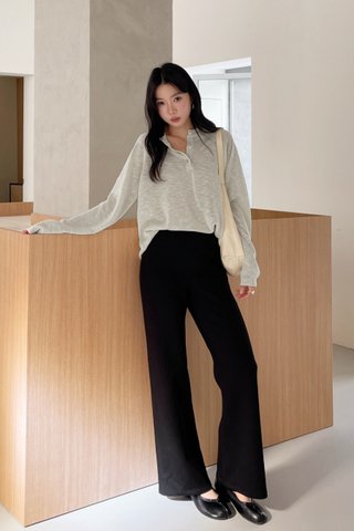 Kira Straight Cut Pants in Black